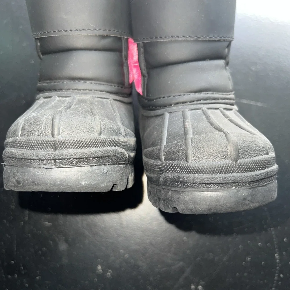 Mountain Creek Kids Winter insulated snow Boots US 6M Girls Baby Black/ Pink